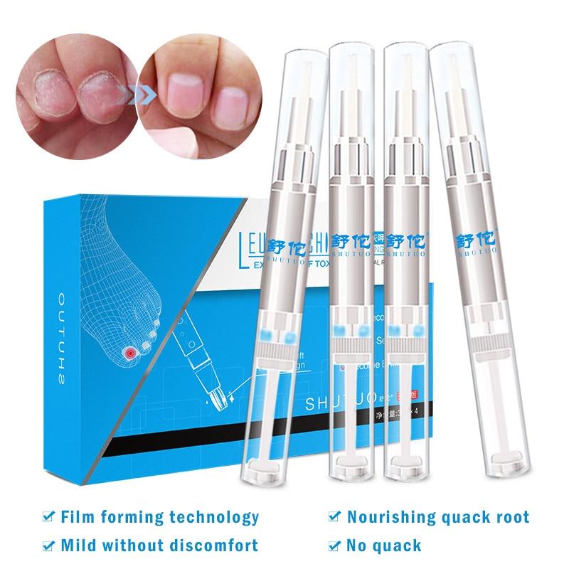 4pcs *3ML Liquid Anti Nail Toenail Fungus Pen Nail Treatment Cuticle Oil Pen Nail Infection Solution Anti Fungal Tool TSLM2|Nail Treatments