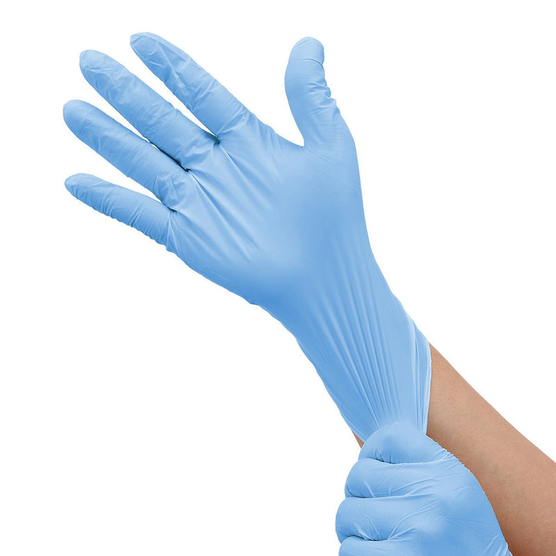 100pcs/box Disposable Nitrile Glove Safety Abrasion Resistance Antibacterial Protective Gloves