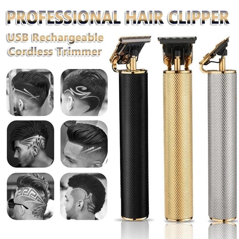 Top Sale Hair Clipper Hair Trimmer Barber Haircut Rechargeable Cordless Hair Cutting Machine Beard Trimmer 0mm Razor Men Shavers|Electric Shavers