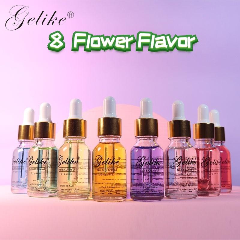 15ml Lily Cuticle Oil Nail Treatment Care Softener Remover Repair Protector Tool 8 Flower Flavor Smell Transparent Revitalizer|Nail Treatments