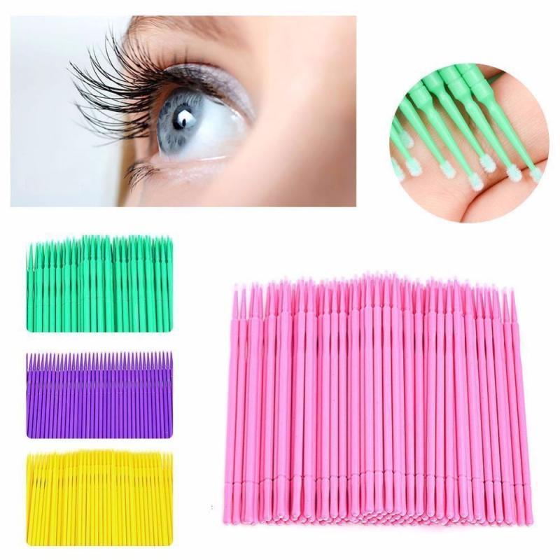 100Pcs/bag Micro Brush Disposable Makeup Brushes Durable Microbrush Applicator Eyelash Extensions Make Up Tool TSLM1|Cotton Swabs