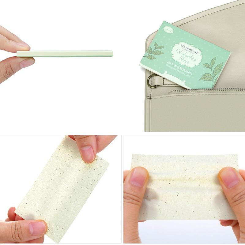 100Pcs Facial Oil Blotting Papers Oil Absorbing Sheets Face Cleanser Acne Treatment Deep Cleansing Oil Control Film Face Makeup|Cotton Pads