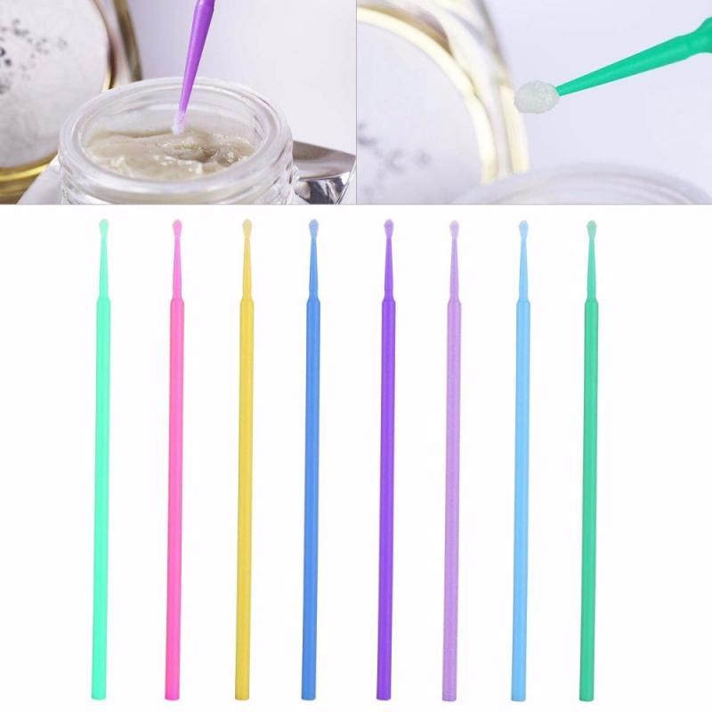 100Pcs/bag Micro Brush Disposable Makeup Brushes Durable Microbrush Applicator Eyelash Extensions Make Up Tool TSLM1|Cotton Swabs