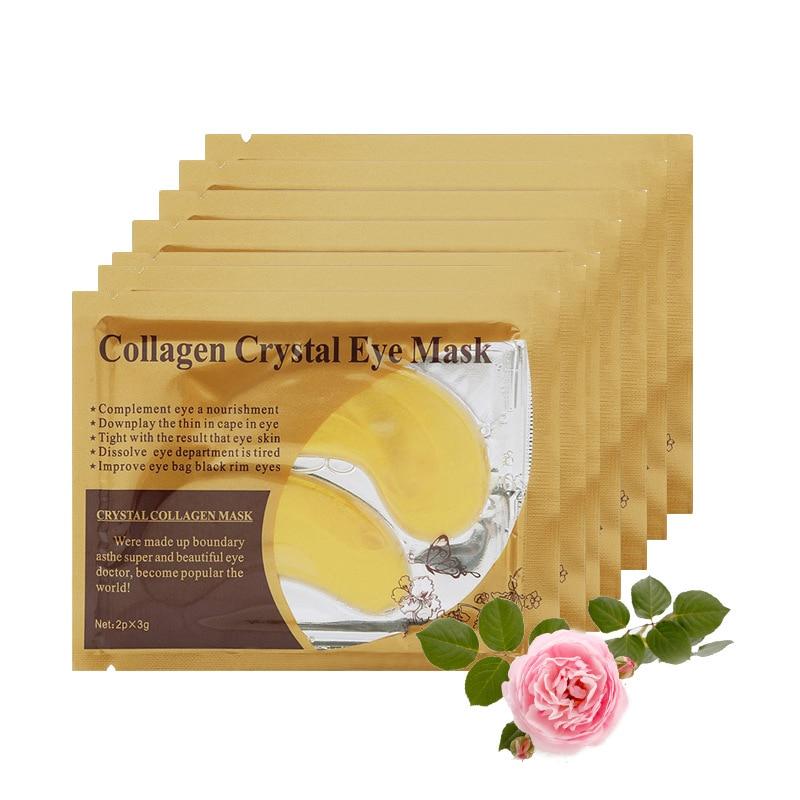 1/4/5 Pairs Gold Crystal Collagen Eye Mask Eye Patches For Eye Care Dark Circles Remove Anti Aging Wrinkle Skin Care Tool TSLM2|Masks