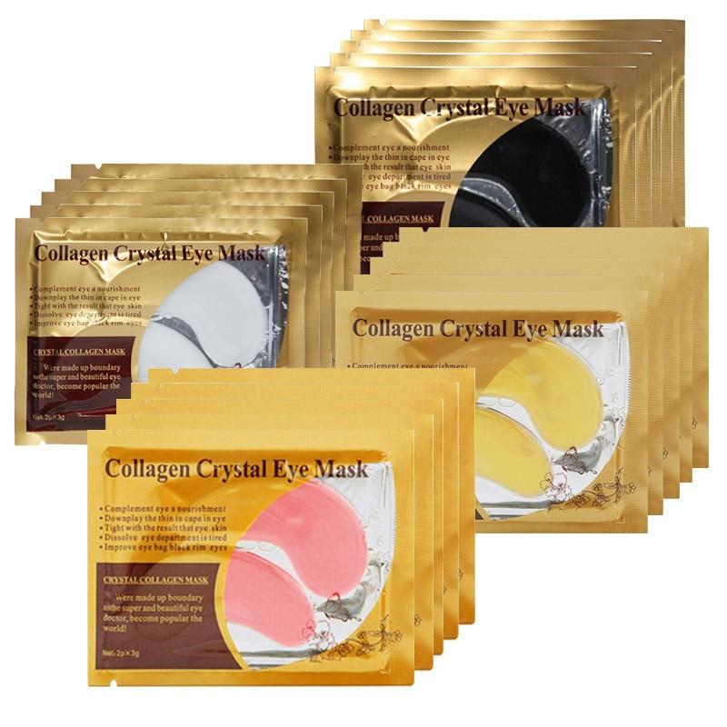 1/4/5 Pairs Gold Crystal Collagen Eye Mask Eye Patches For Eye Care Dark Circles Remove Anti Aging Wrinkle Skin Care Tool TSLM2|Masks