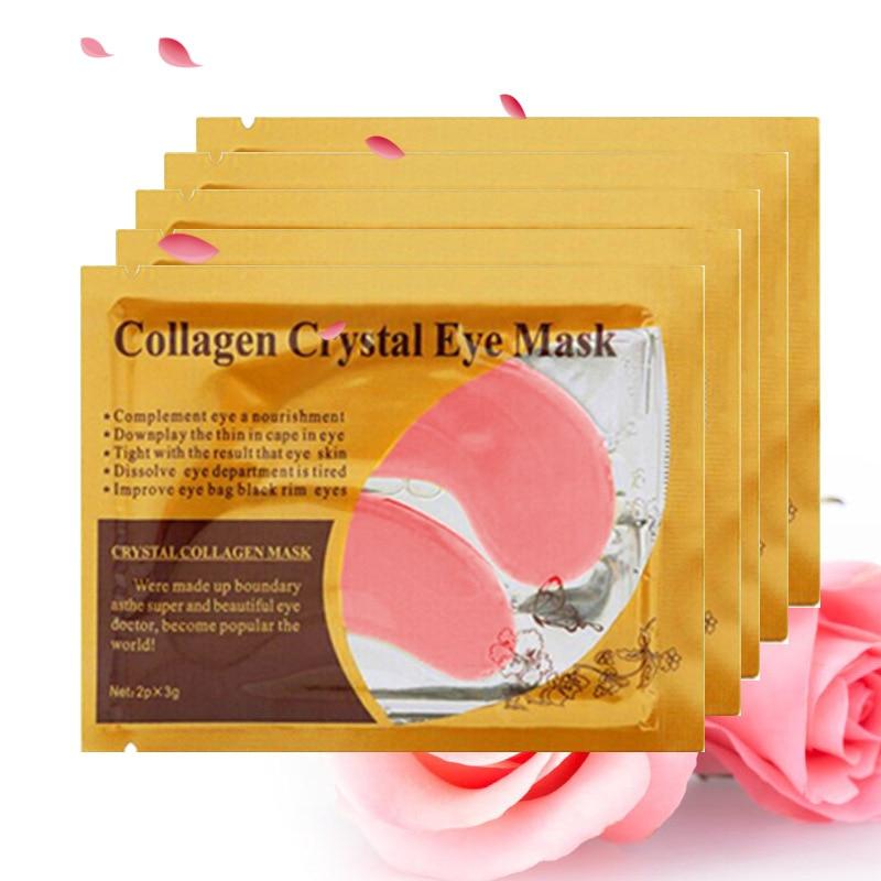 1/4/5 Pairs Gold Crystal Collagen Eye Mask Eye Patches For Eye Care Dark Circles Remove Anti Aging Wrinkle Skin Care Tool TSLM2|Masks