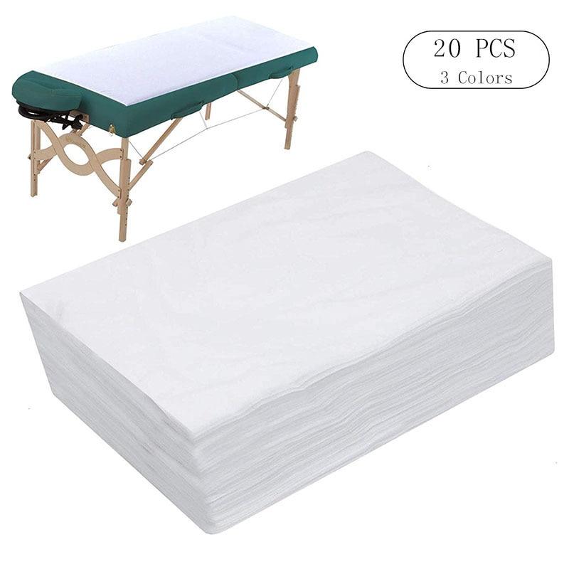 10/20 PCS Spa Bed Sheets Disposable Massage Table Sheet Waterproof Bed Cover Non woven Fabric, 180 x 80 CM|Sheet