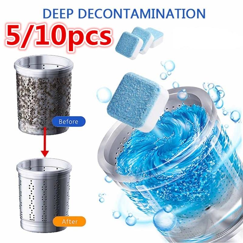 10 Pcs Washing Machine Cleaner Washer Cleaning Detergent Effervescent Tablet Washer Cleaner for Washing Machine XNC|Washing Machine Cleaner