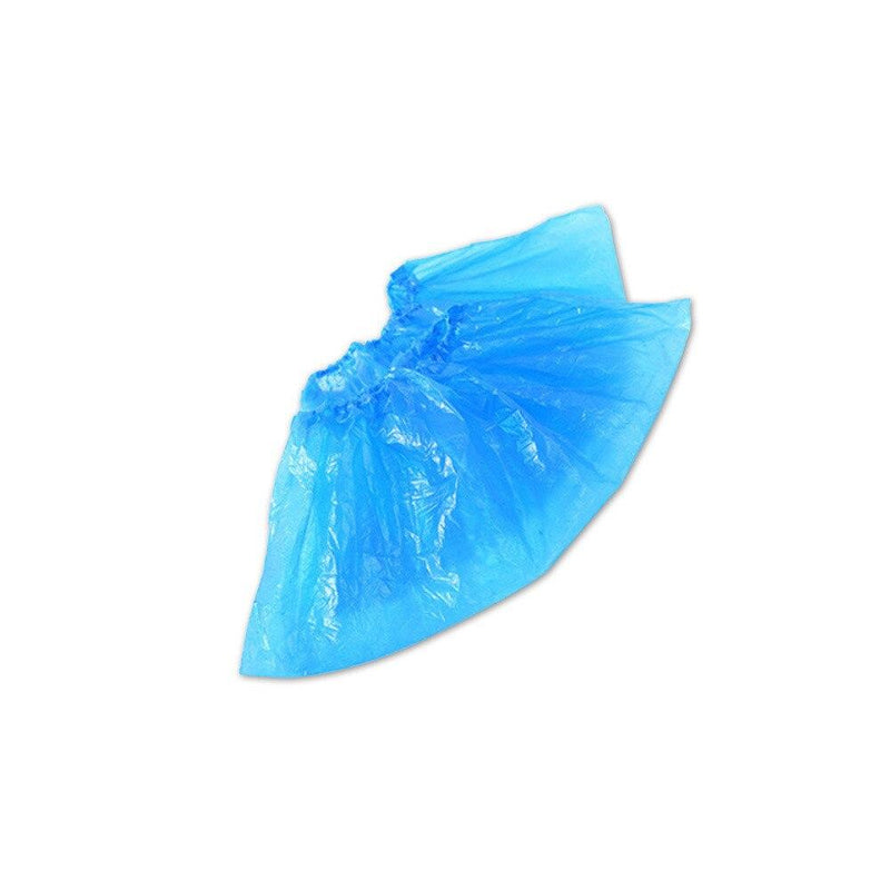 100PCS Disposable Plastic Shoe Covers Outdoor Rainy Day Cleaning Shoe Cover Blue Waterproof Shoe Covers @E|Accessories