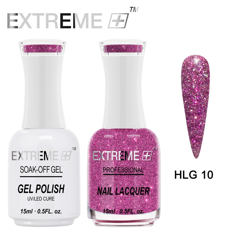 EXTREME+ Trio - Gel, Lacquer, & Dip Combo - HOLO CHROME -