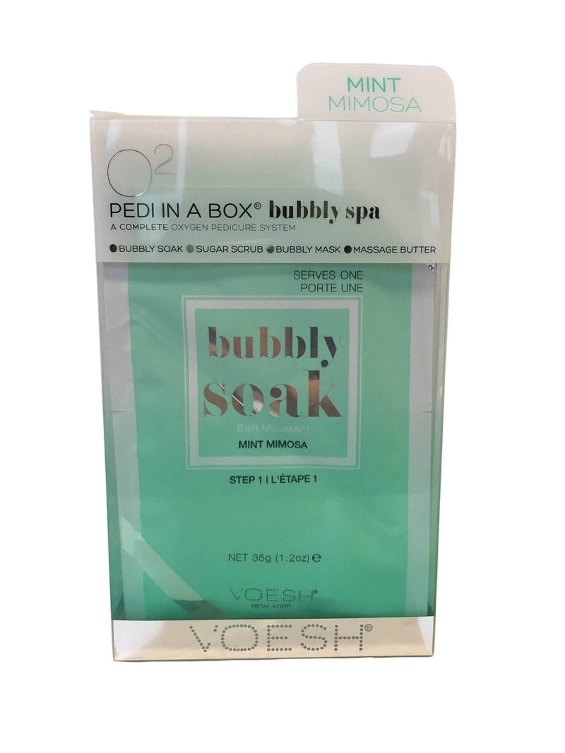 Voesh Deluxe Pedicure 4 Step O2 Bubbly Spa - Mint