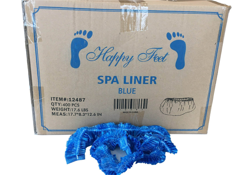 Happy Feet Disposable Pedicure Spa Liner - Blue