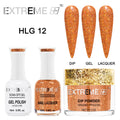 EXTREME+ Trio - Gel, Lacquer, & Dip Combo - HOLO CHROME - #012