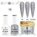 EXTREME+ Trio - Gel, Lacquer, & Dip Combo - HOLO CHROME - #013