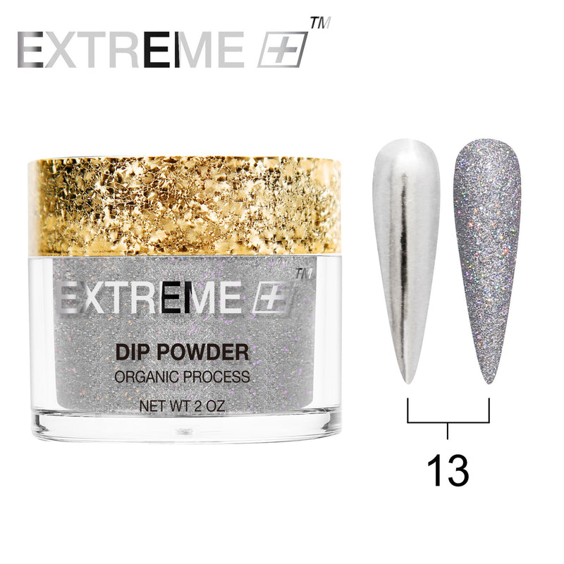 EXTREME+ Trio - Gel, Lacquer, & Dip Combo - HOLO CHROME -