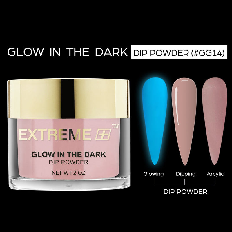 EXTREME+ SUPER Glow In Dark Dip Powder 2 oz -