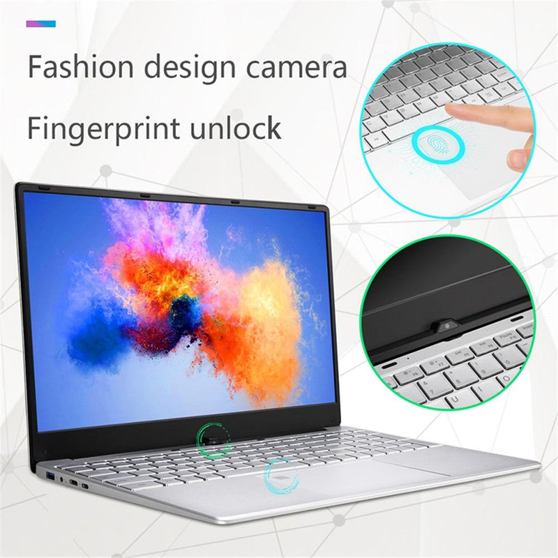 15.6 inch Metal Body Laptop intel i5 5257U 8GB 256 GB 512 GB SSD With Full Layout Keyboard Backlight Fingerprint Unlock Game|Laptops