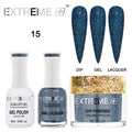 EXTREME+ Trio - Gel, Lacquer, & Dip Combo - HOLO CHROME - #015