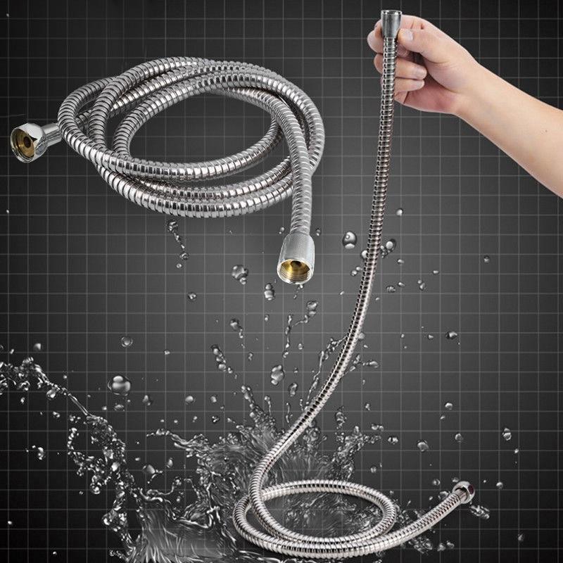 1.5M 2M 3M Stainless Steel Flexible Bathroom Bath Shower Head Hose Pipe Washers Water Pipe Washers accesorios para baño|Plumbing Hoses