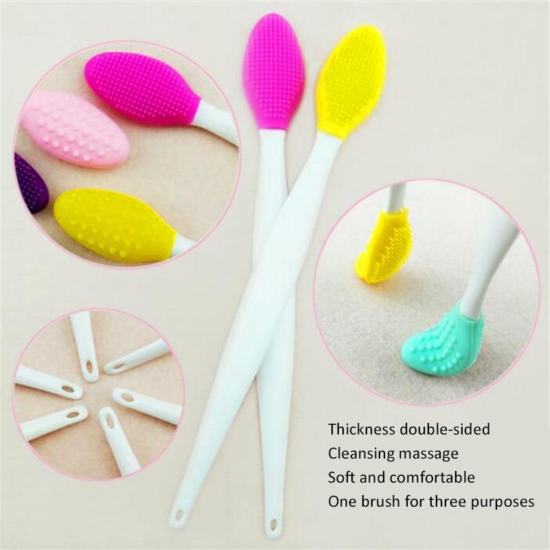 1Pc Silicone Face Cleansing Brush Effective Nose Exfoliator Blackhead Removal Soft Deep Cleaning Brush Face Scrub Massager TSLM1|Electric Face Cleanser