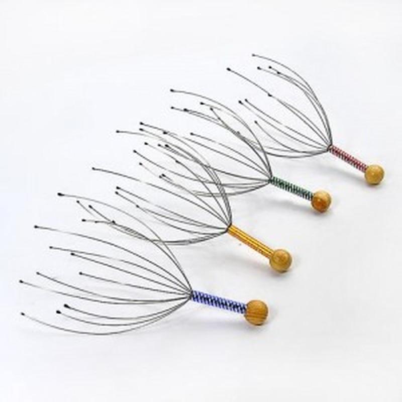 1Pcs Head Massager Neck Massage Octopus Scalp Stress Relax Spa Healing Alloy Free Shipping|Head Massage Instrument