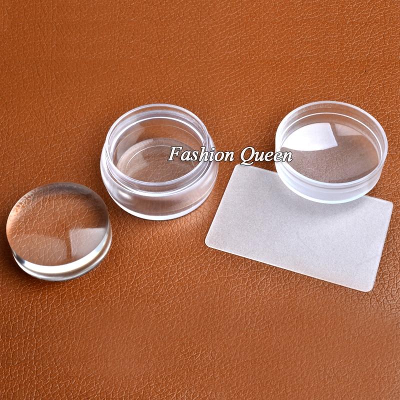 2016 New Lovely Design Matte Nail Art Stamper Scraper with Cap Silicone Jelly 3.5cm Nail Stamp Stamping Tools|nail art stamper scraper|stamper scraperart stamper