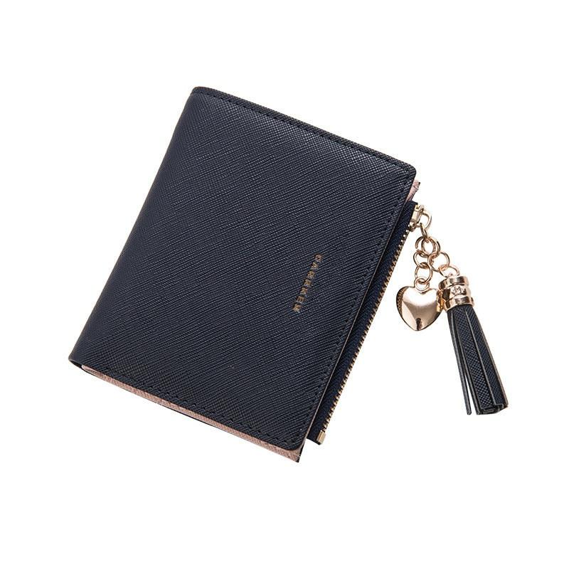 2020 Tassel Women Wallet Small Cute Wallet Women Short Leather Women Wallets Zipper Purses Portefeuille Female Purse Clutch|Wallets