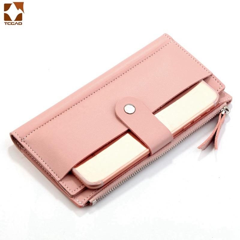 2020 women's wallet Long PU Red Wallet porte feuille femme Female Purse Clutch Money woman Wallet billetera mujer carteras|Wallets