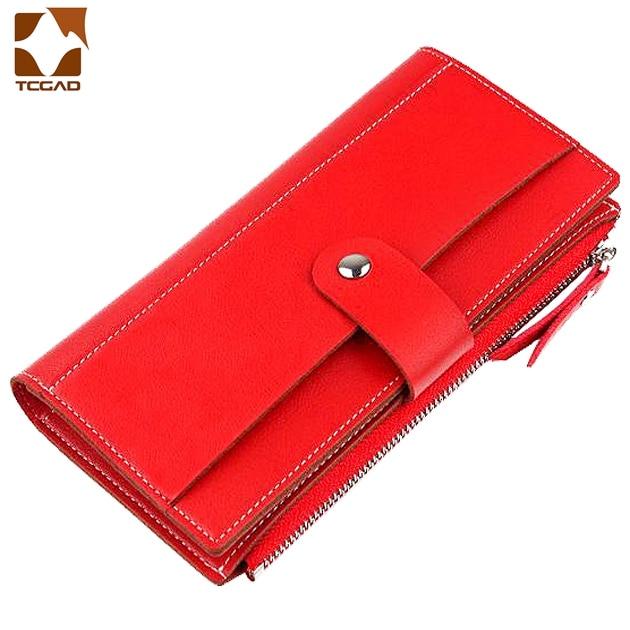 2020 women's wallet Long PU Red Wallet porte feuille femme Female Purse Clutch Money woman Wallet billetera mujer carteras|Wallets