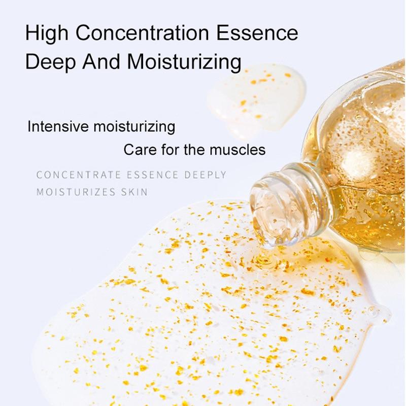 24K Gold Hyaluronic Acid Face Serum Replenishment Moisturize Shrink Pore Brighten Skin Care Lift Firming Essence|Serum