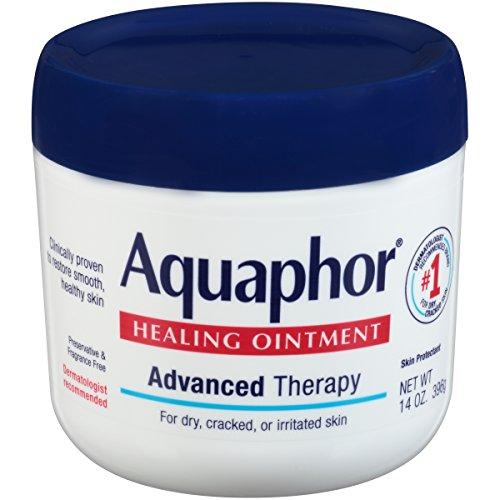 Aquaphor Healing Ointment - Moisturizing Skin Protectant for Dry Cracked Hands, Heels and Elbows, 14 oz. Jar