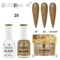 EXTREME+ Trio - Gel, Lacquer, & Dip Combo - HOLO CHROME - #025