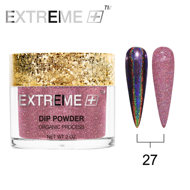 EXTREME+ Trio - Gel, Lacquer, & Dip Combo - HOLO CHROME -