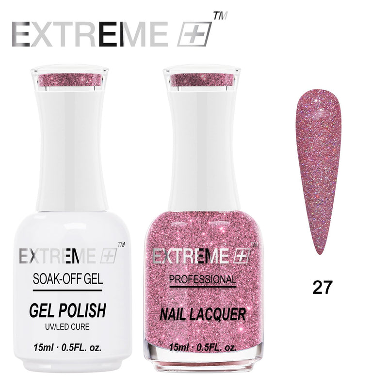 EXTREME+ Trio - Gel, Lacquer, & Dip Combo - HOLO CHROME -