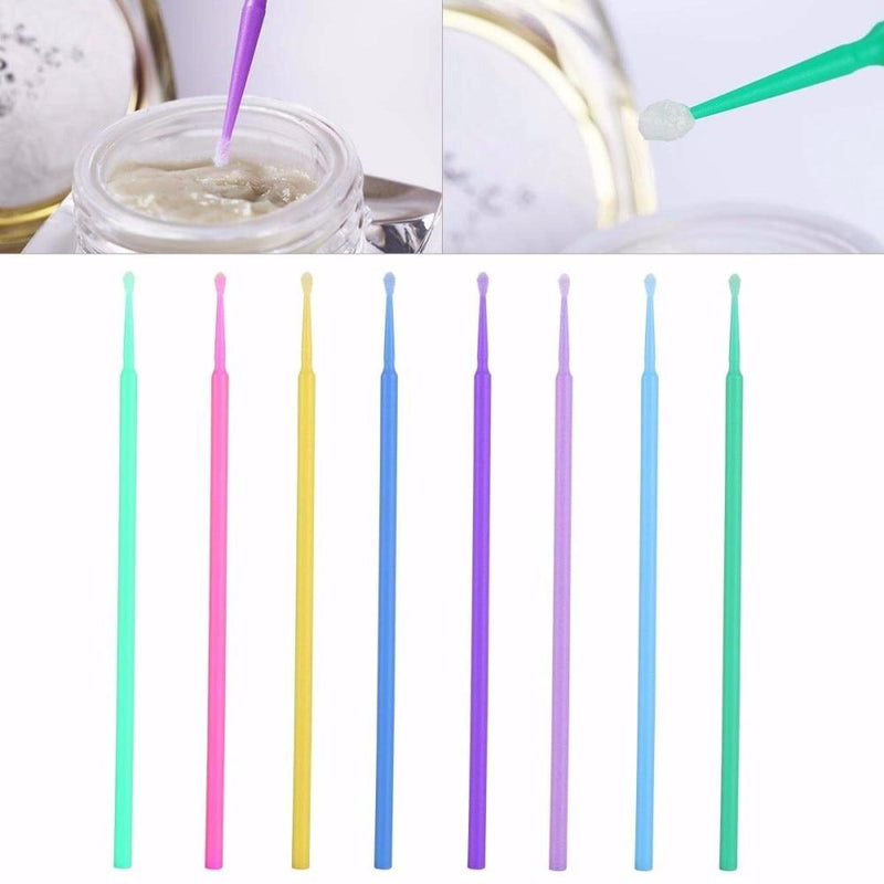 100Pcs/bag Disposable Makeup Eyelashes Individual lashes Applicators Mascara Eyelashes Brush Cotton Swab Dropshipping|Cotton Swabs