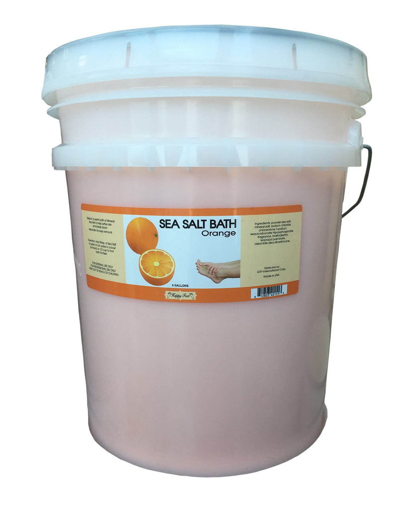 Happy Feet Salt Bath Bucket - Orange