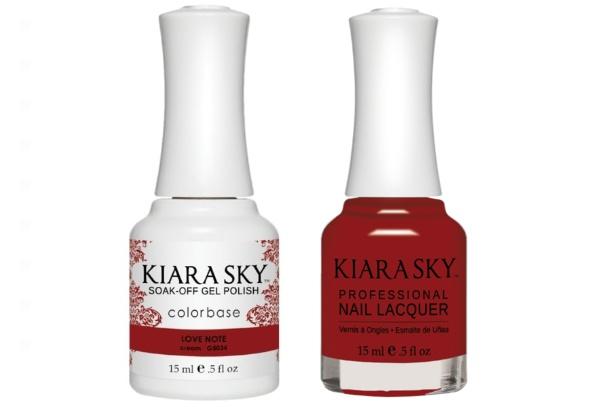 Kiara Sky All-In-One GEL + MATCHING LACQUER (DUO) - 5034 LOVE NOTE