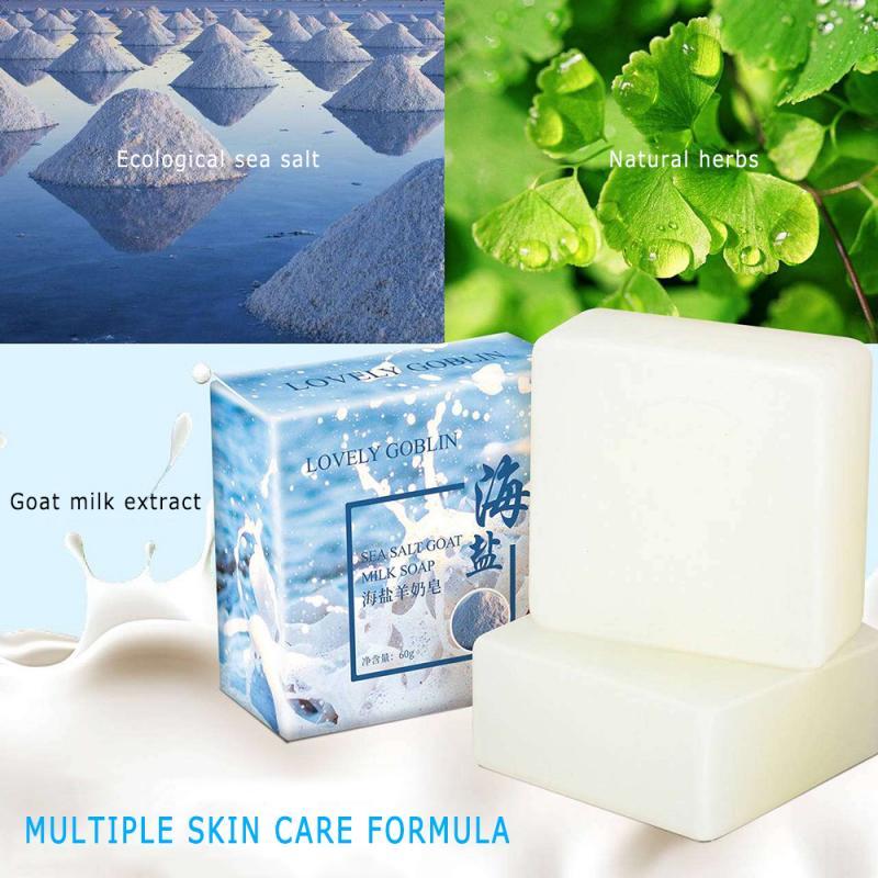 68g Removal Pimple Pore Acne Treatment Sea Salt Acne And Acarid Removing Soap Handmade Face Care Wash Basis Soap TSLM1|Soap