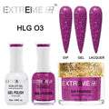 EXTREME+ Trio - Gel, Lacquer, & Dip Combo - HOLO CHROME - #003