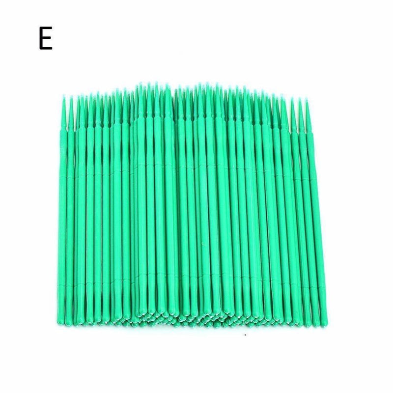 100Pcs/bag Disposable Makeup Eyelashes Individual lashes Applicators Mascara Eyelashes Brush Cotton Swab Dropshipping|Cotton Swabs