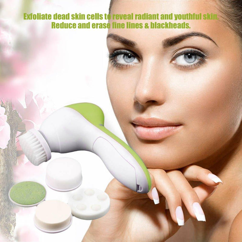 5 in 1 Electric Facial Cleanser Body Massage Mini Skin Pore Cleaner Beauty Massager Wash Face Machine|Device Cleaners