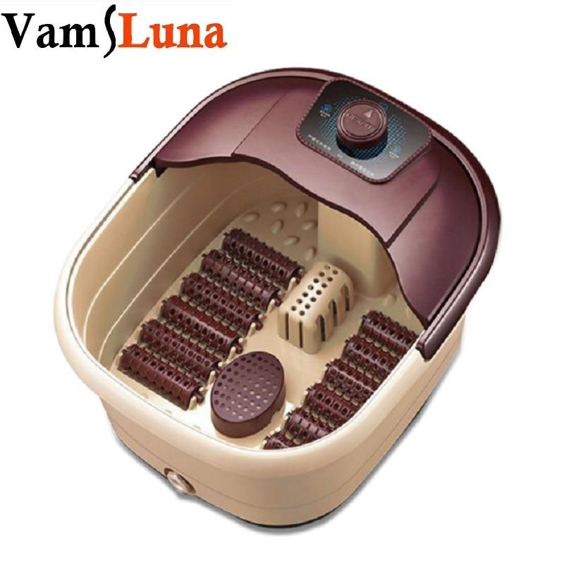 Luxury Foot Spa Bath Massager Bub with Infrared Heat Heated Foot Soak + 12 Rolling Massage Wheels