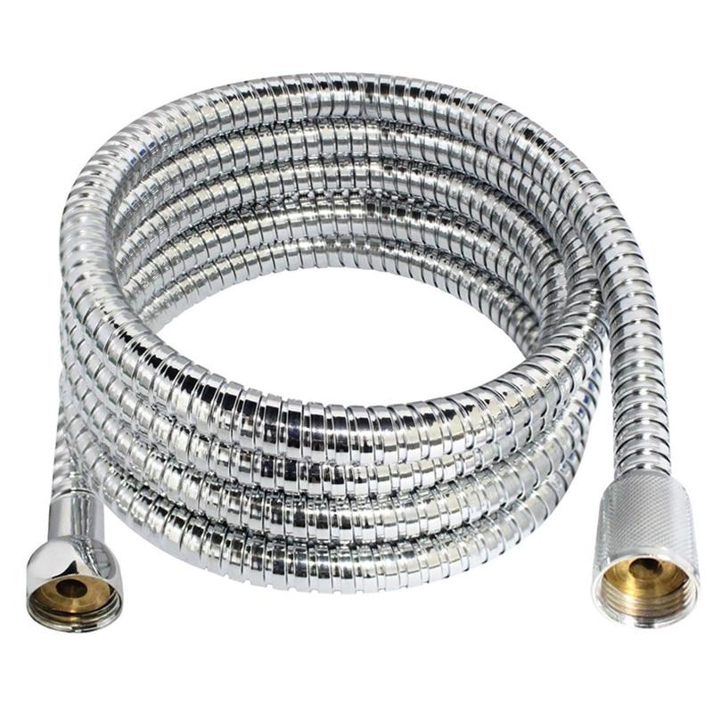 1.5M 2M 3M Stainless Steel Flexible Bathroom Bath Shower Head Hose Pipe Washers Water Pipe Washers accesorios para baño|Plumbing Hoses