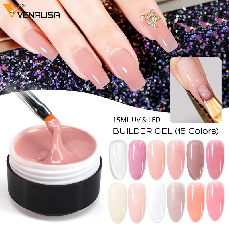 2020 New Products Wholesale Nail Gel CANNI Nail Extension Gels Thick Builder Gel Natural Camouflage UV Gel 15ml manicure led|Nail Gel