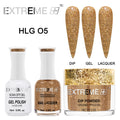 EXTREME+ Trio - Gel, Lacquer, & Dip Combo - HOLO CHROME - #005