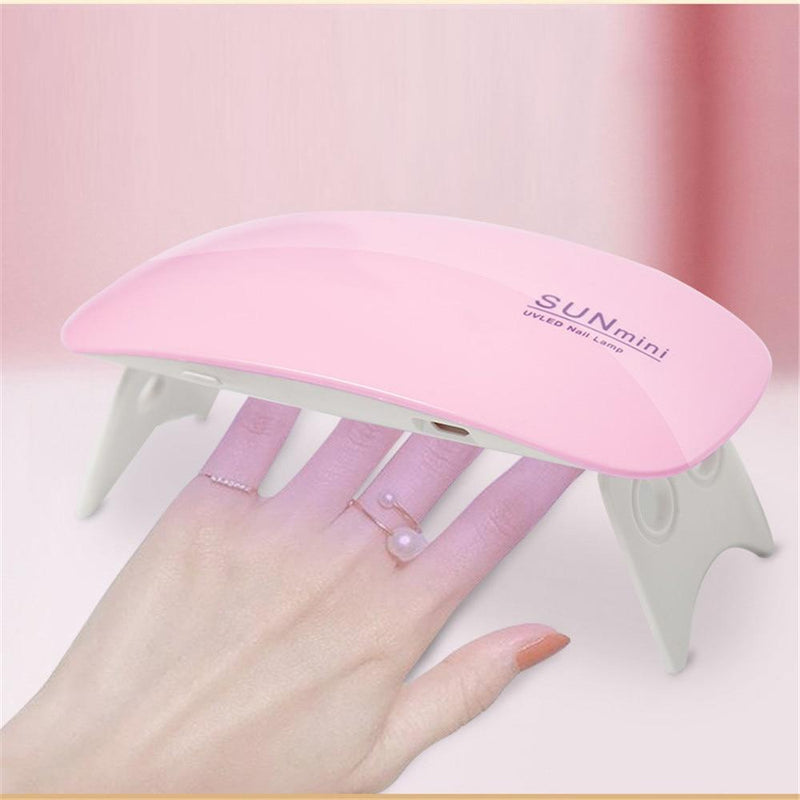 6 LEDS Lamp Nail Dryer Mouse Shape UV LED Nail Lamp Home DIY Nail UV Gel Lamp Portable USB Cable 5V Varnish Dryer Polish Dryer|Nail Dryers