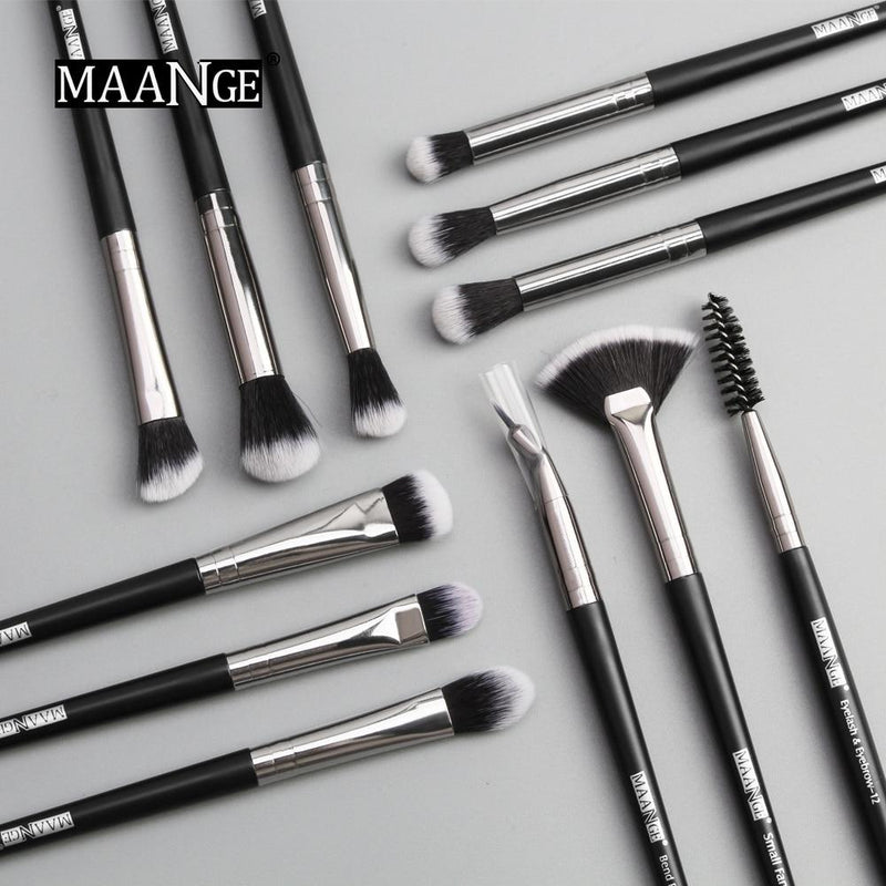 MAANGE Pro 3/5/12 pcs/lot Makeup Brushes Set Eye Shadow Blending Eyeliner Eyelash Eyebrow Brushes For Makeup New|Eye Shadow Applicator