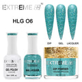 EXTREME+ Trio - Gel, Lacquer, & Dip Combo - HOLO CHROME - #006