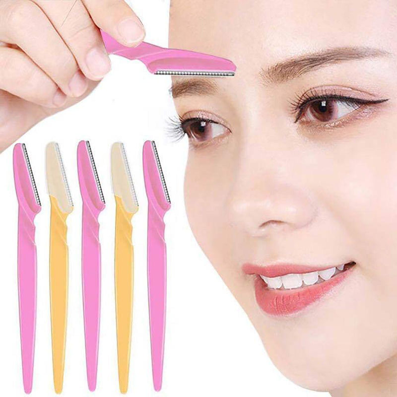 3/10pcs Eyebrow Trimmer Portable Eyebrow Razor Shaver Eye Brow Shaper Shaping Tool Scissors Facial Hair Remover for Women Makeup|Eyebrow Trimmer