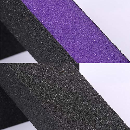 20 Pack Nail Buffer Block Sanding Buffing Nail Files Pedicure Manicure Tool 80/120 Grit(Purple Black)